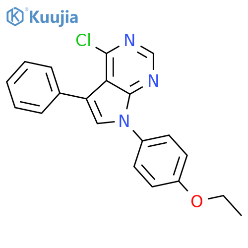 4-chloro-7-(4-ethoxyphenyl)-5-phenyl-7H-pyrrolo2,3-dpyrimidine structure