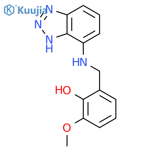 2-[(1H-1,2,3-Benzotriazol-4-ylamino)methyl]-6-methoxyphenol structure