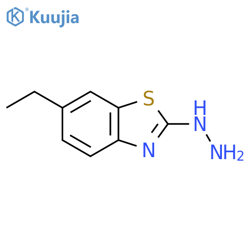 6-ethyl-2-hydrazinyl-1,3-benzothiazole structure