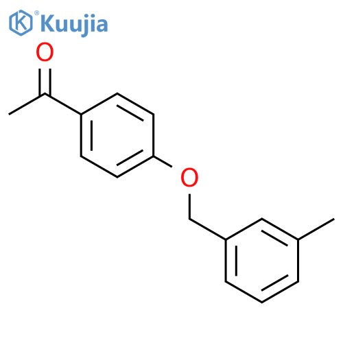 1-{4-(3-Methylphenyl)methoxyphenyl}ethan-1-one structure