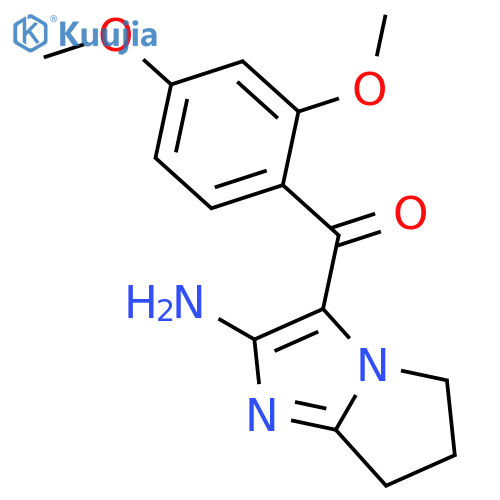 <br>(2-Amino-6,7-dihydro-5H-pyrrolo[1,2-a]imidazol-3-yl)-(2,4-dimethoxy-phenyl) -methanone structure