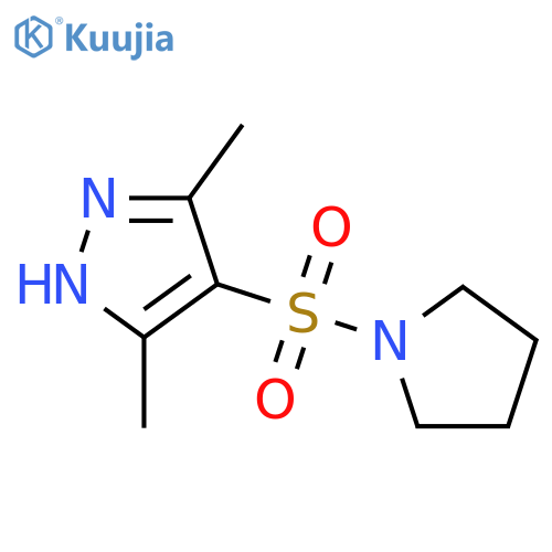 3,5-dimethyl-4-(pyrrolidine-1-sulfonyl)-1H-pyrazole structure