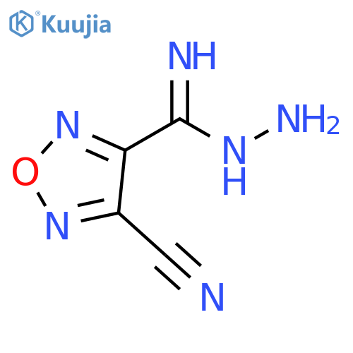 4-cyano-1,2,5-oxadiazole-3-carbohydrazonamide structure