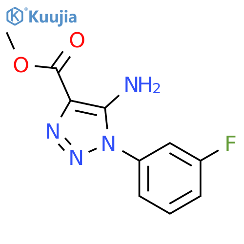 Methyl 5-Amino-1-(3-fluorophenyl)-1H-1,2,3-triazole-4-carboxylate structure