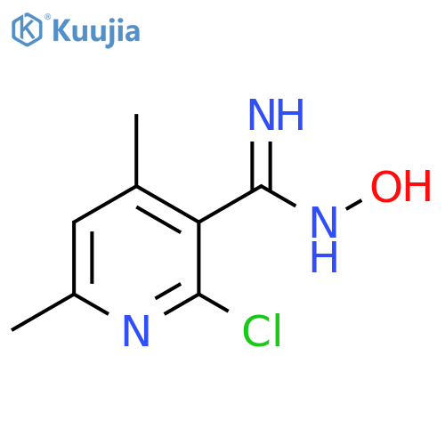 2-chloro-N'-hydroxy-4,6-dimethylpyridine-3-carboximidamide structure