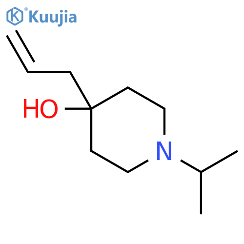 1-(propan-2-yl)-4-(prop-2-en-1-yl)piperidin-4-ol structure