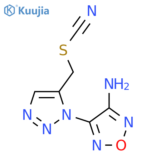 4-(5-Thiocyanatomethyl-[1,2,3]triazol-1-yl)-furazan-3-ylamine structure