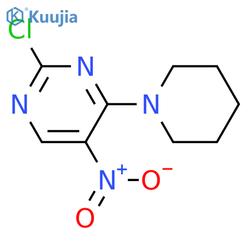 2-Chloro-5-nitro-4-(piperidin-1-yl)pyrimidine structure