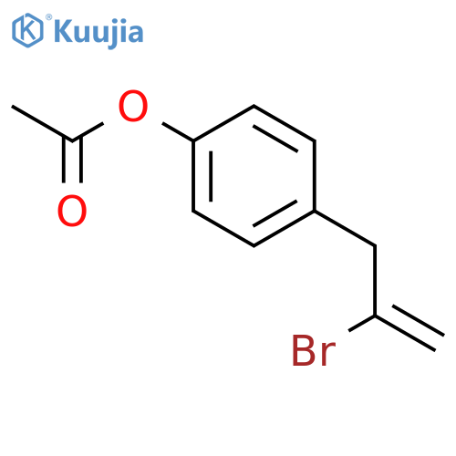 3-(4-Acetoxyphenyl)-2-bromo-1-propene structure