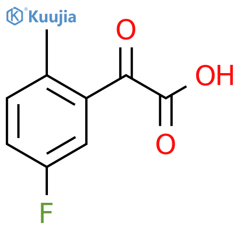 2-(5-fluoro-2-methylphenyl)-2-oxoacetic acid structure