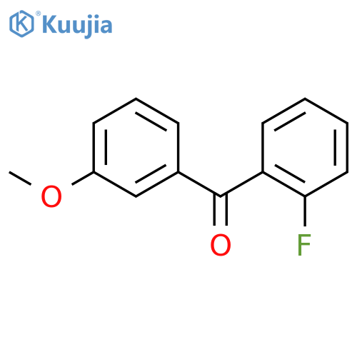 (2-fluorophenyl)-(3-methoxyphenyl)methanone structure