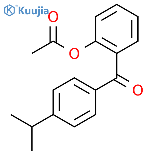 2-Acetoxy-4'-isopropylbenzophenone structure