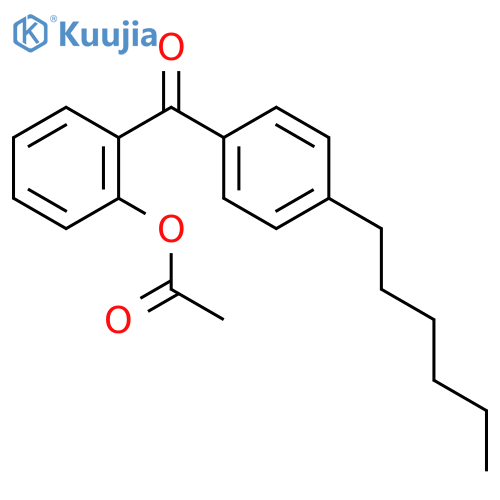 2-Acetoxy-4'-hexylbenzophenone structure