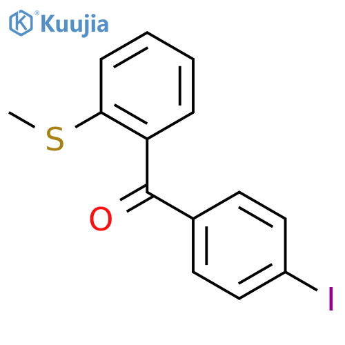 4-Iodo-2'-thiomethylbenzophenone structure