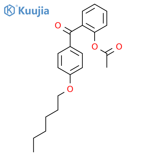 2-Acetoxy-4'-hexyloxybenzophenone structure