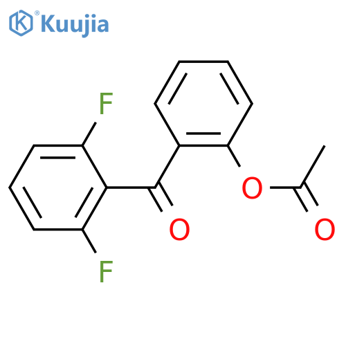 2-Acetoxy-2',6'-difluorobenzophenone structure