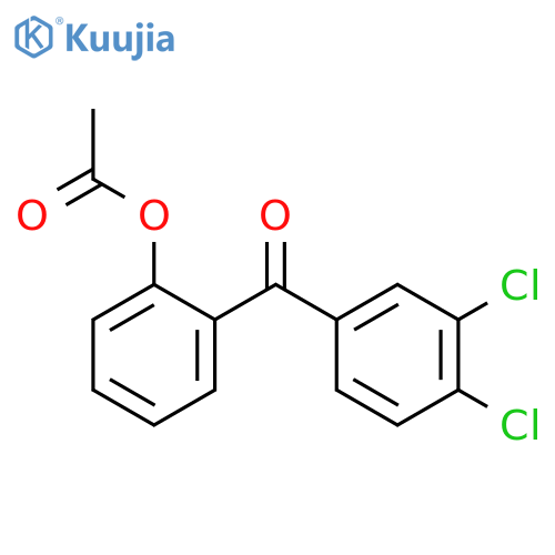 2-Acetoxy-3',4'-dichlorobenzophenone structure