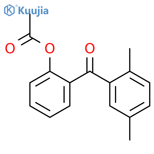 2-ACETOXY-2',5'-METHYLBENZOPHENONE structure