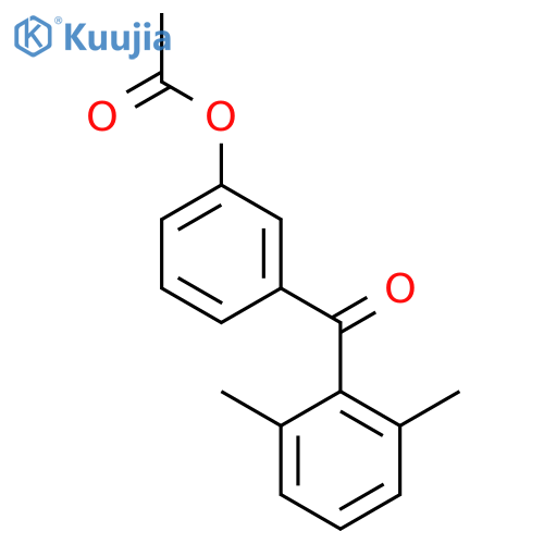 3-Acetoxy-2',6'-dimethylbenzophenone structure