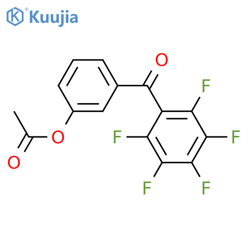 [3-(2,3,4,5,6-pentafluorobenzoyl)phenyl] acetate structure
