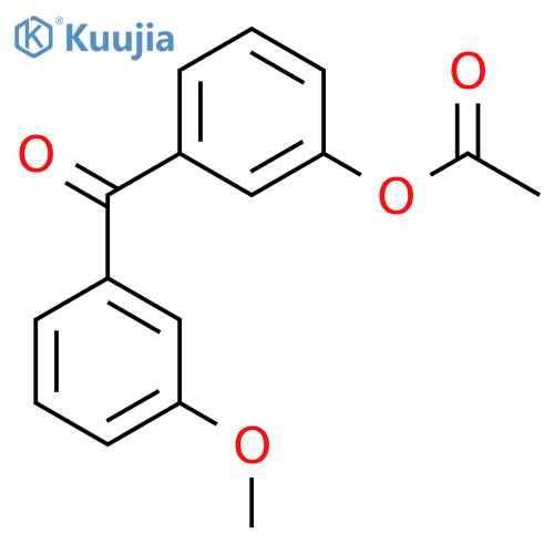 3-Acetoxy-3'-methoxybenzophenone structure