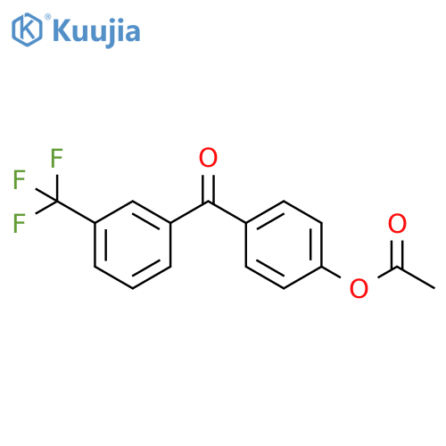 [4-[3-(trifluoromethyl)benzoyl]phenyl] Acetate structure