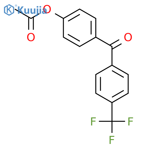 4-Acetoxy-4'-trifluoromethylbenzophenone structure