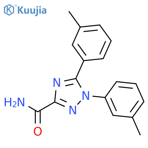 1H-1,2,4-Triazole-3-carboxamide, 1,5-bis(3-methylphenyl)- structure