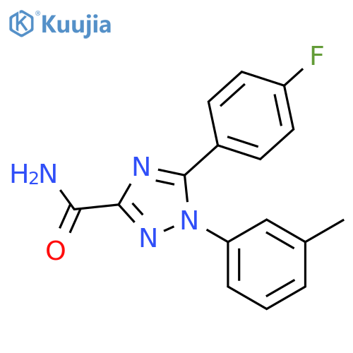 1H-1,2,4-Triazole-3-carboxamide, 5-(4-fluorophenyl)-1-(3-methylphenyl)- structure