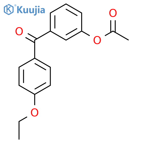 [3-(4-ethoxybenzoyl)phenyl] Acetate structure