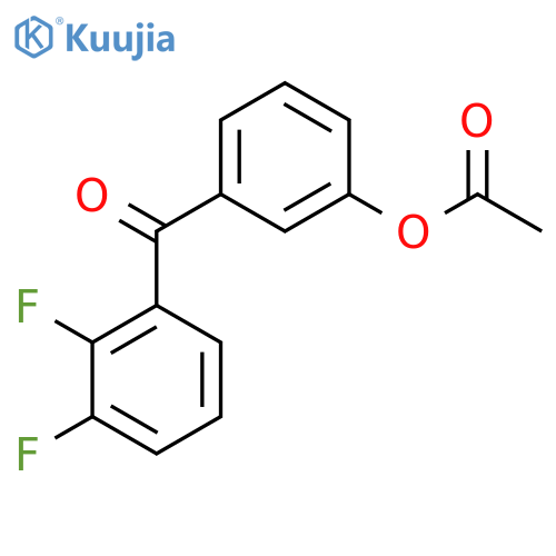 [3-(2,3-difluorobenzoyl)phenyl] acetate structure