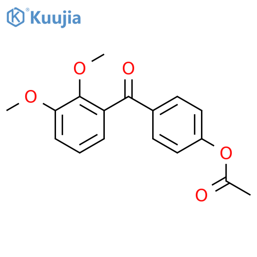 [4-(2,3-dimethoxybenzoyl)phenyl] acetate structure