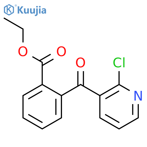 2-Chloro-3-(2-ethoxycarbonylbenzoyl)pyridine structure