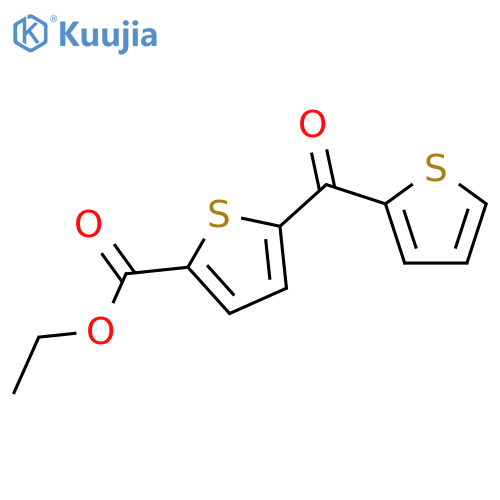 Ethyl 5-thenoyl-2-thiophene carboxylate structure