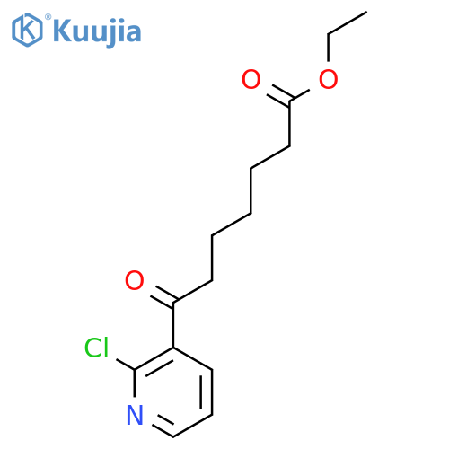 Ethyl 7-(2-chloro-3-pyridyl)-7-oxoheptanoate structure
