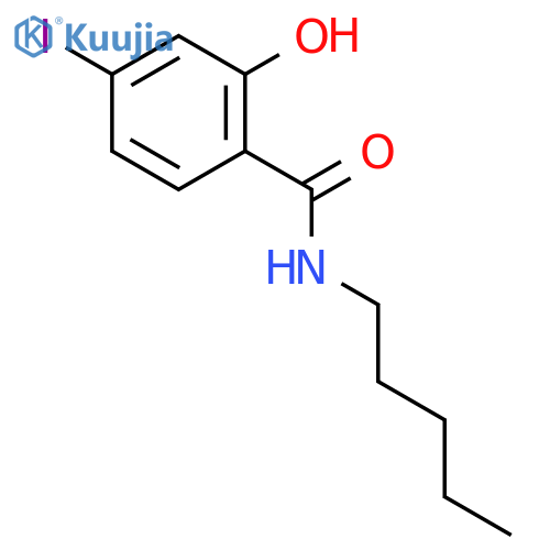 Benzamide, 2-hydroxy-4-iodo-N-pentyl- structure