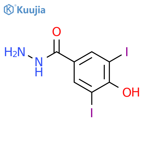 3,5-Diiodo-4-hydroxybenzhydrazide structure