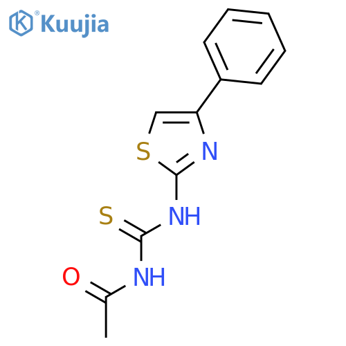 Acetamide, N-[[(4-phenyl-2-thiazolyl)amino]thioxomethyl]- structure