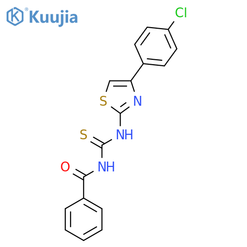 Benzamide, N-[[[4-(4-chlorophenyl)-2-thiazolyl]amino]thioxomethyl]- structure