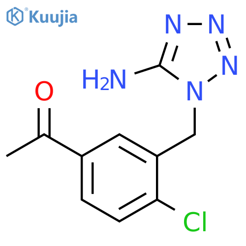 Ethanone, 1-[3-[(5-amino-1H-tetrazol-1-yl)methyl]-4-chlorophenyl]- structure