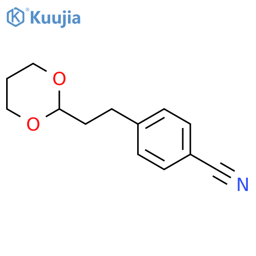 Benzonitrile, 4-[2-(1,3-dioxan-2-yl)ethyl]- structure