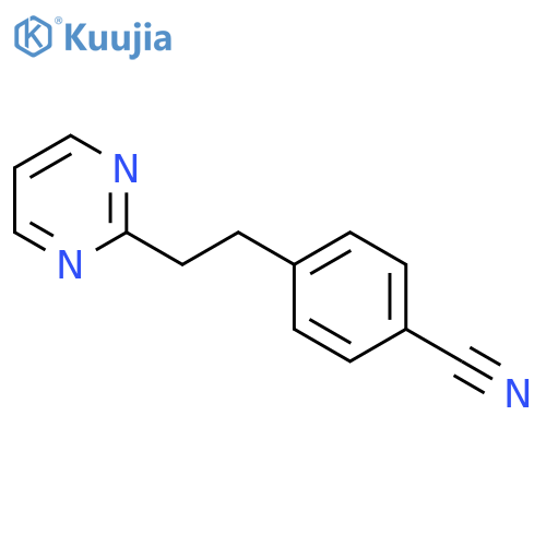 Benzonitrile, 4-[2-(2-pyrimidinyl)ethyl]- structure