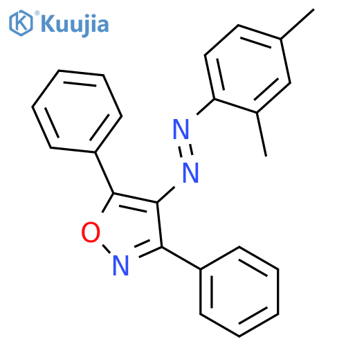 Isoxazole, 4-[(2,4-dimethylphenyl)azo]-3,5-diphenyl- structure