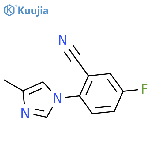 5-fluoro-2-(4-methyl-1H-imidazol-1-yl)-Benzonitrile structure