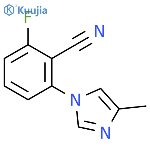 2-fluoro-6-(4-methyl-1H-imidazol-1-yl)-Benzonitrile structure