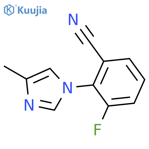3-fluoro-2-(4-methyl-1H-imidazol-1-yl)-Benzonitrile structure