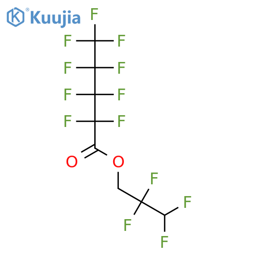 Pentanoic acid, nonafluoro-, 2,2,3,3-tetrafluoropropyl ester structure