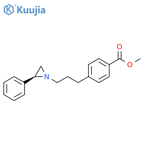 Benzoic acid, 4-[3-(2-phenyl-1-aziridinyl)propyl]-, methyl ester, (S)- structure