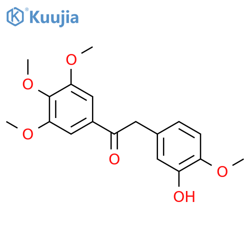 Ethanone, 2-(3-hydroxy-4-methoxyphenyl)-1-(3,4,5-trimethoxyphenyl)- structure