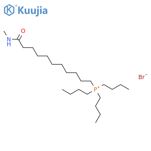 Phosphonium, tributyl[11-(methylamino)-11-oxoundecyl]-, bromide structure